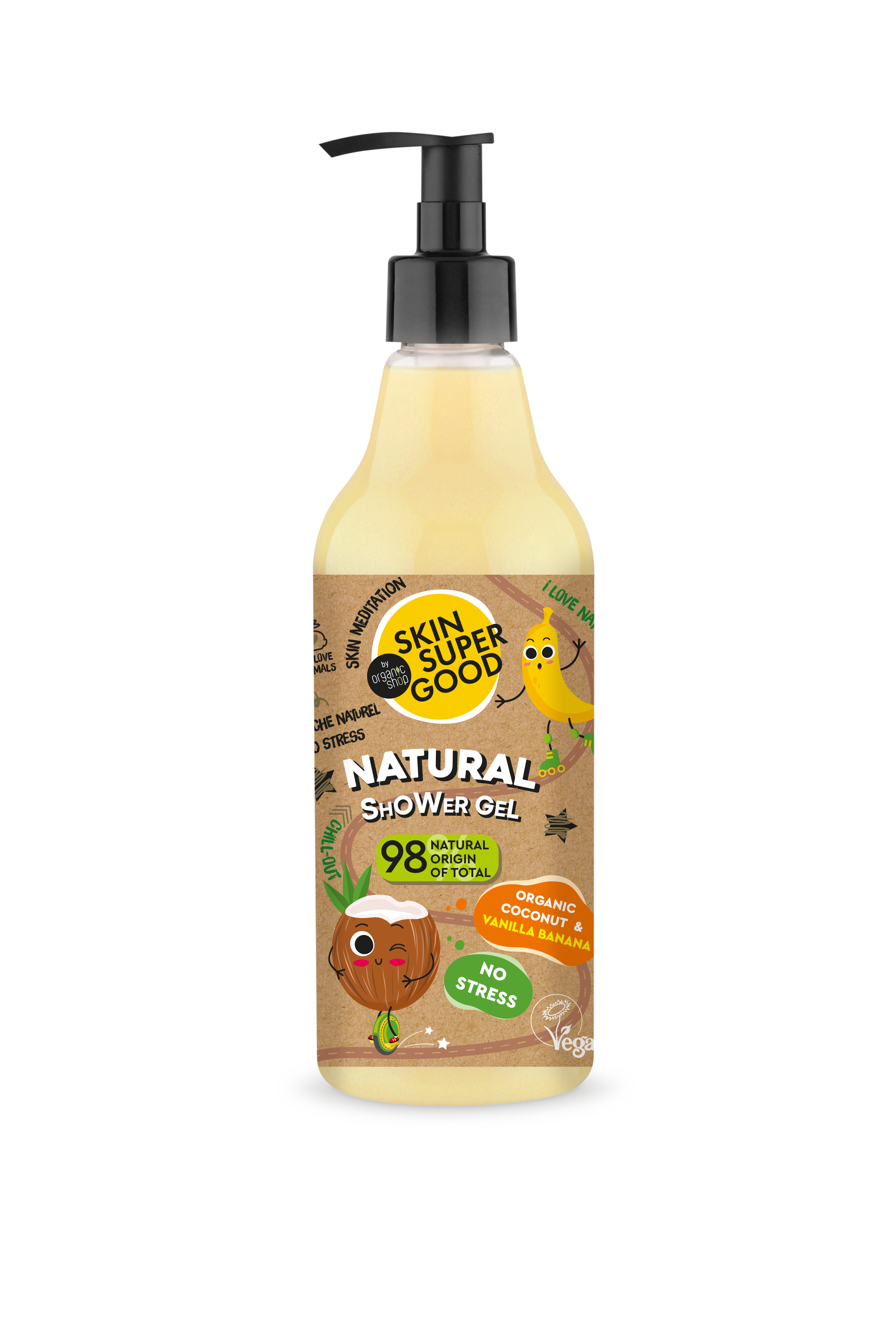 Natural on sale shower gel